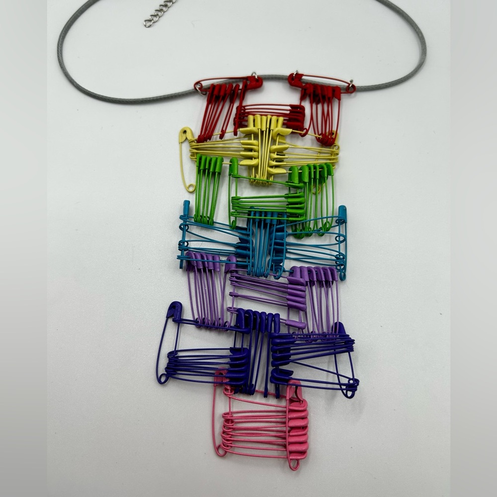 Safety pin necklace